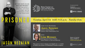 Jason Rezaian Book Talk Poster
