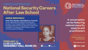 E-sign for Anna Makanju career discussion