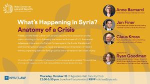 RCLS Syria Panel 10.31.19