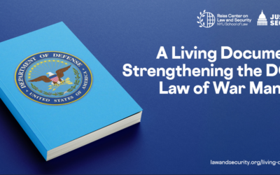 A Living Document: Membership in a Non-State Armed Group in the DoD Law of War Manual