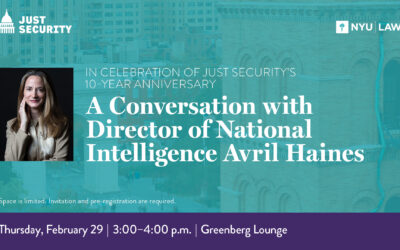 A Conversation with Avril Haines, Director of National Intelligence of the United States