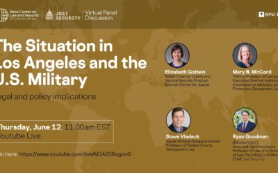 The Situation in Los Angeles and the U.S. Military: Legal and policy implications 